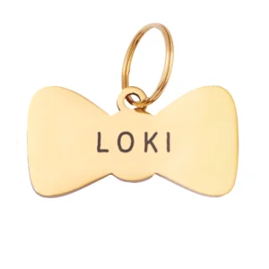Bow Tie Pet ID Tag