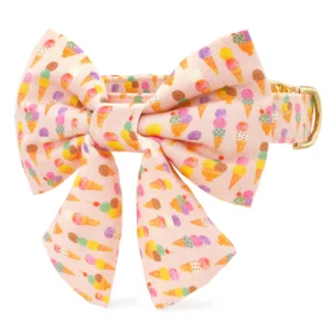 Sundae Funday Lady Bow Collar