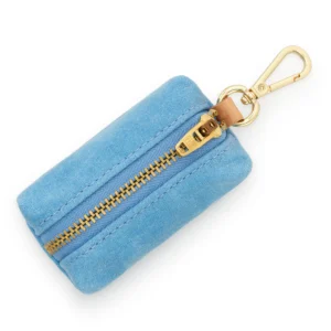 Powder Blue Waxed Canvas Waste Bag Holder