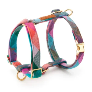 Color Pop Plaid Flannel Dog Harness