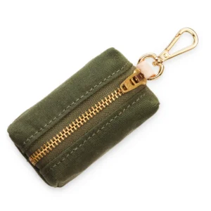 Olive Waxed Canvas Waste Bag Holder