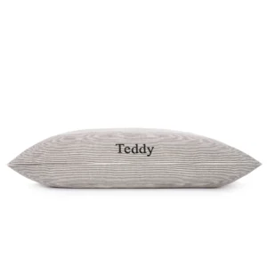 Charcoal Stripe Dog Bed